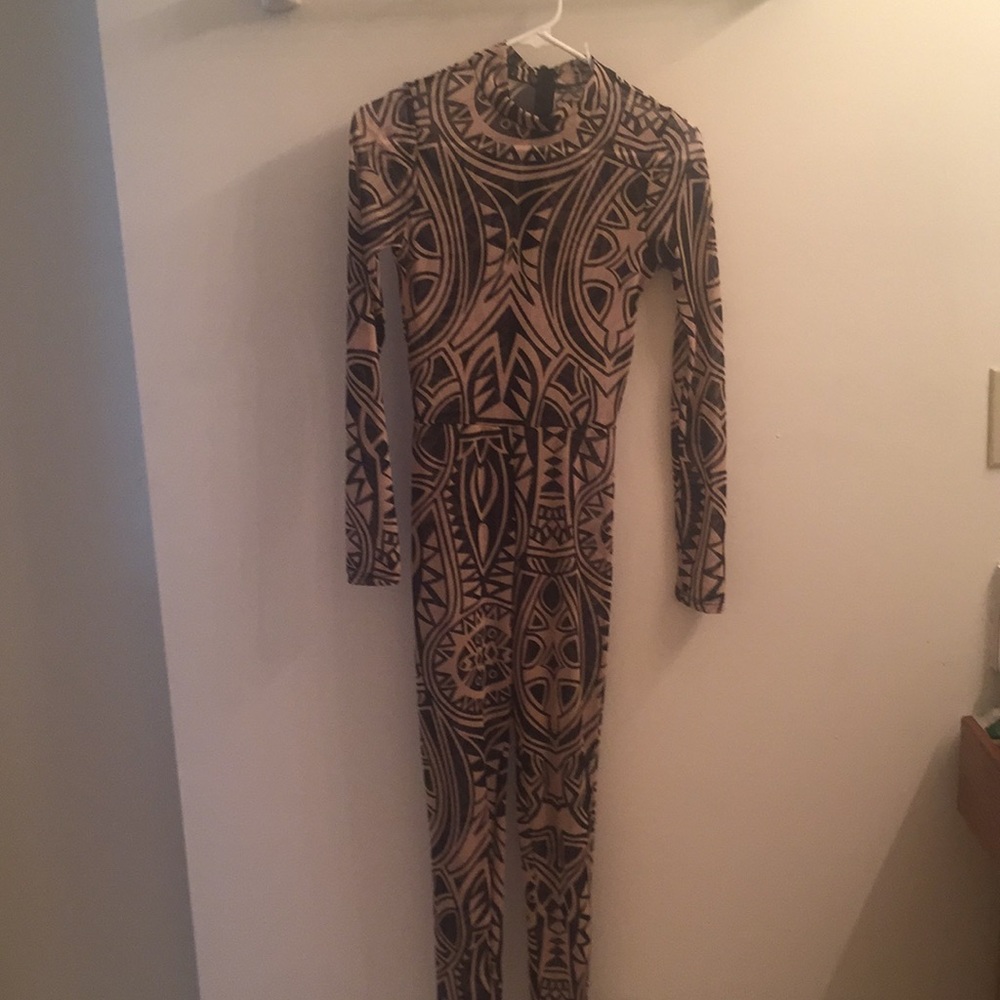Cute sheer Aztec print bodysuit